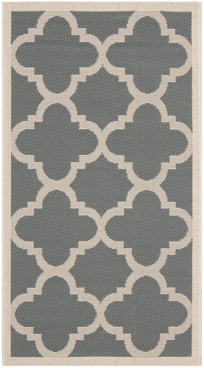 Safavieh Courtyard Cy6243-246 Grey / Beige Geometric Area Rug