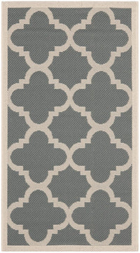 Safavieh Courtyard Cy6243-246 Grey / Beige Geometric Area Rug