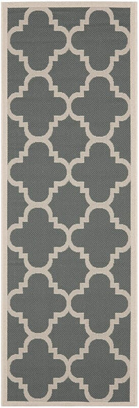 Safavieh Courtyard Cy6243-246 Grey / Beige Geometric Area Rug