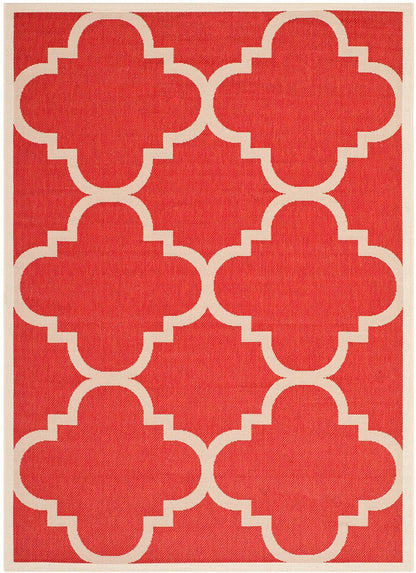 Safavieh Courtyard Cy6243-248 Red Geometric Area Rug