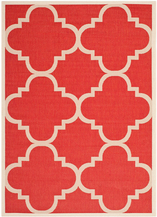 Safavieh Courtyard Cy6243-248 Red Geometric Area Rug