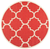 Safavieh Courtyard Cy6243-248 Red Geometric Area Rug