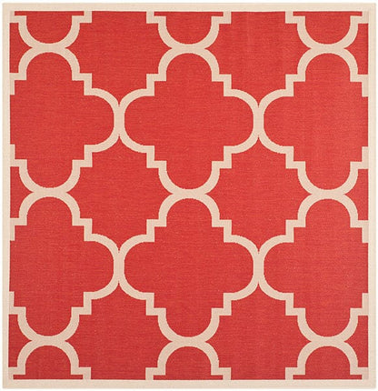 Safavieh Courtyard Cy6243-248 Red Geometric Area Rug