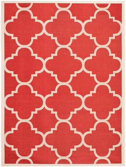 Safavieh Courtyard Cy6243-248 Red Geometric Area Rug