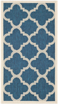 Safavieh Courtyard Cy6243-268 Navy / Beige Geometric Area Rug