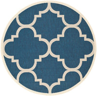 Safavieh Courtyard Cy6243-268 Navy / Beige Geometric Area Rug