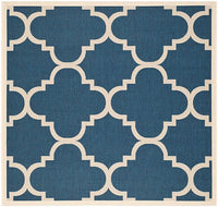 Safavieh Courtyard Cy6243-268 Navy / Beige Geometric Area Rug