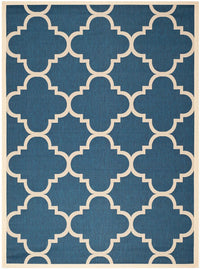 Safavieh Courtyard Cy6243-268 Navy / Beige Geometric Area Rug