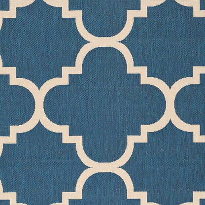 Safavieh Courtyard Cy6243-268 Navy / Beige Geometric Area Rug