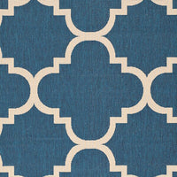 Safavieh Courtyard Cy6243-268 Navy / Beige Geometric Area Rug