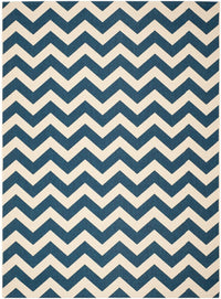 Safavieh Courtyard Cy6244-268 Navy / Beige Chevron Area Rug