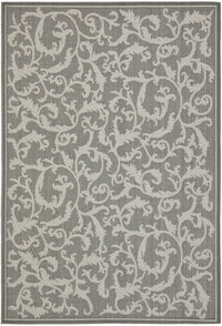 Safavieh Courtyard Cy6533-87 Anthracite / Light Grey Floral / Country Area Rug