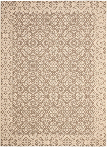 Safavieh Courtyard Cy6550-22 Brown / Creme Damask Area Rug