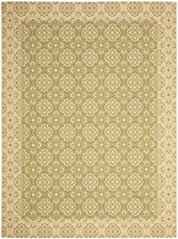 Safavieh Courtyard Cy6550-24 Green / Creme Damask Area Rug