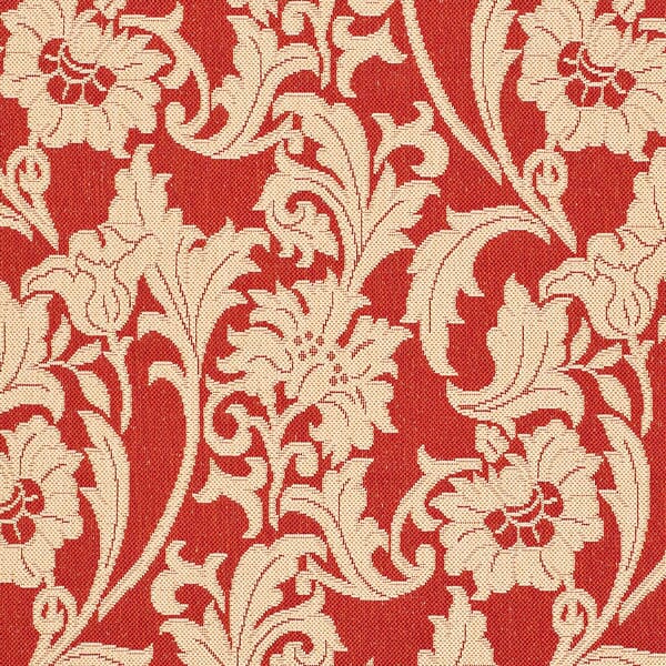 Safavieh Courtyard Cy6565-28 Red / Creme Floral / Country Area Rug