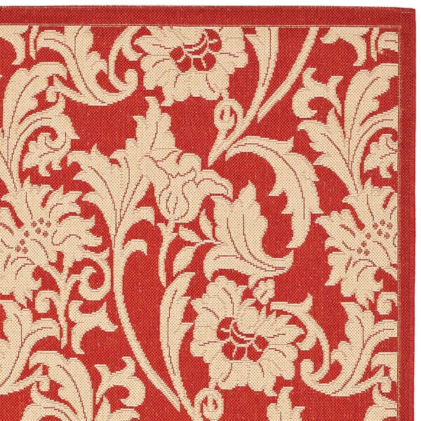 Safavieh Courtyard Cy6565-28 Red / Creme Floral / Country Area Rug