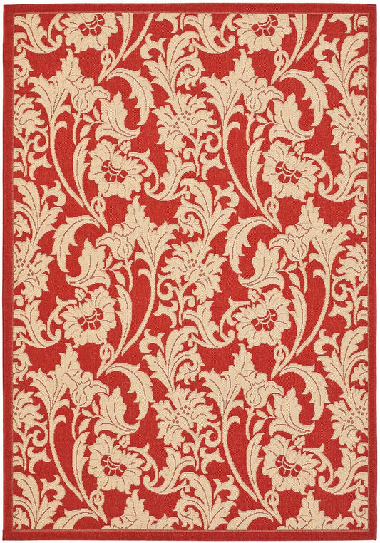 Safavieh Courtyard Cy6565-28 Red / Creme Floral / Country Area Rug