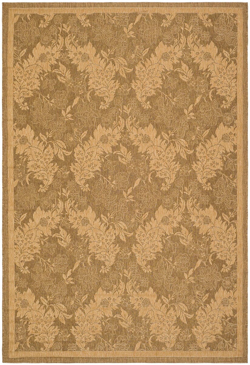 Safavieh Courtyard cy6582-49 Gold / Natural Damask Area Rug