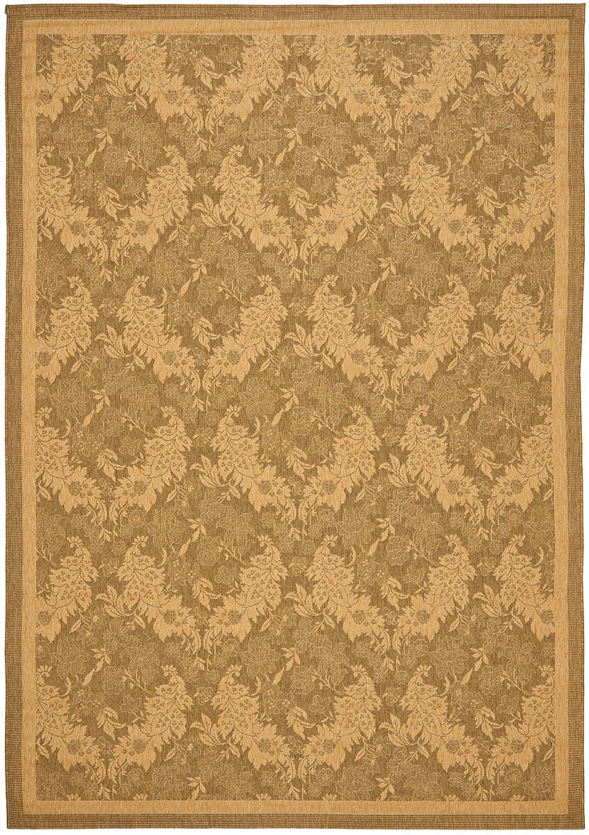 Safavieh Courtyard cy6582-49 Gold / Natural Damask Area Rug