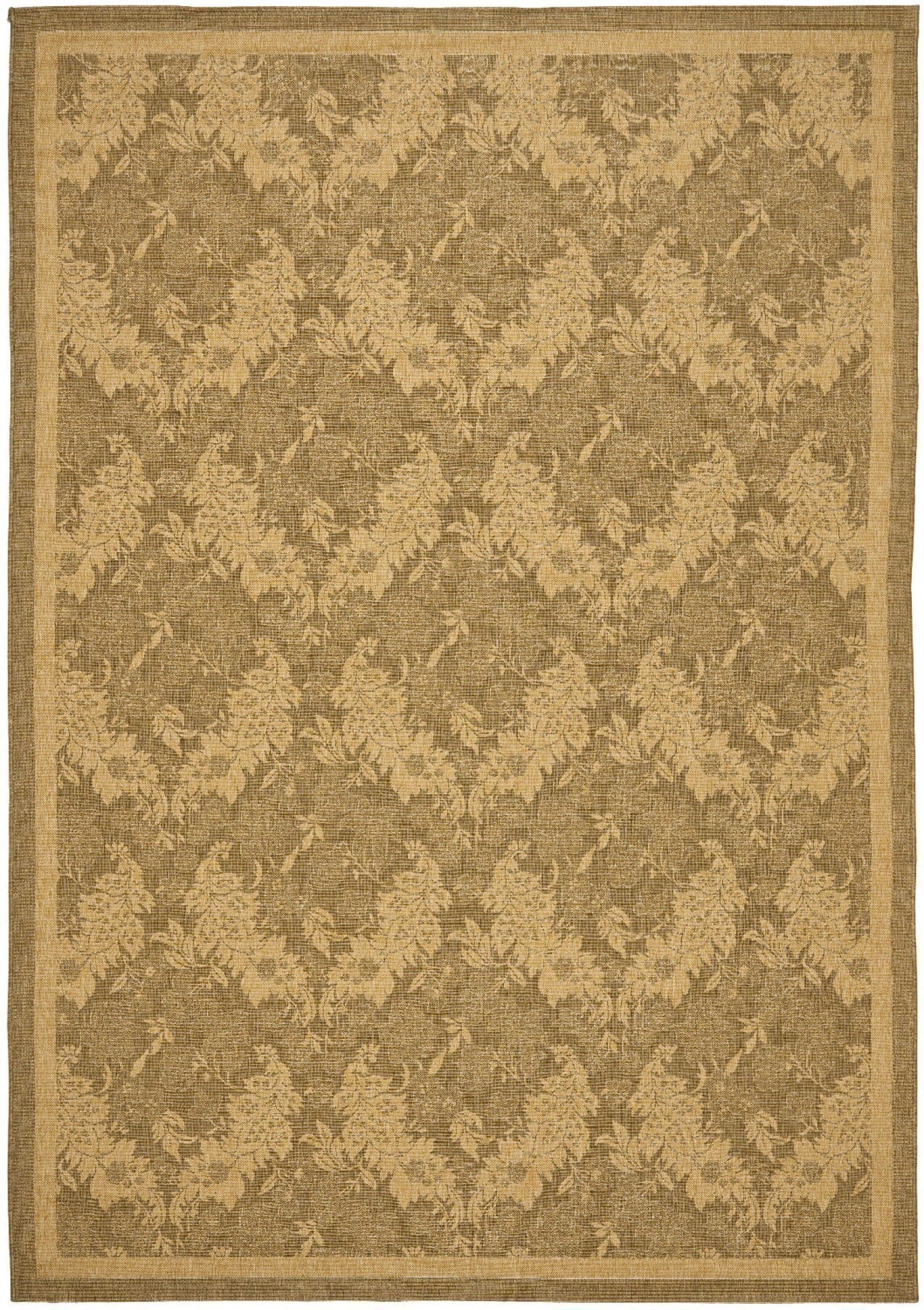 Safavieh Courtyard cy6582-49 Gold / Natural Damask Area Rug