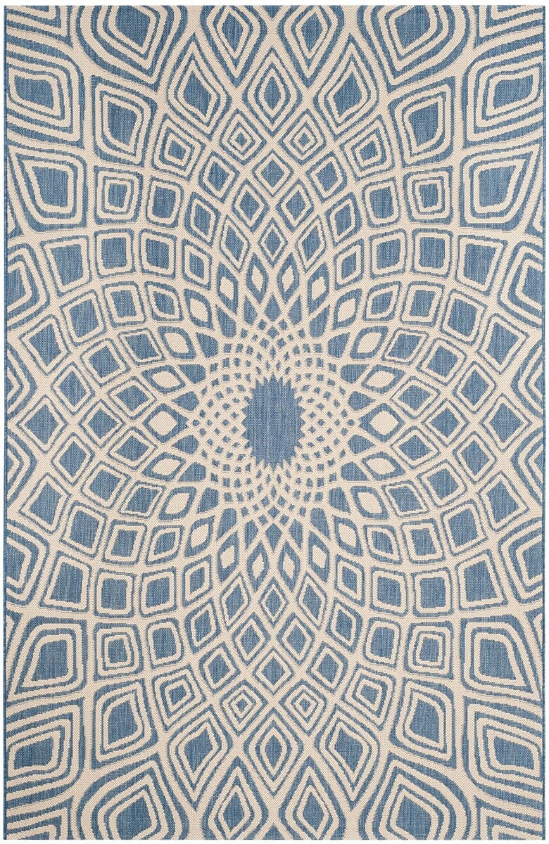 Safavieh Courtyard Cy6616-23321 Blue / Beige Area Rug