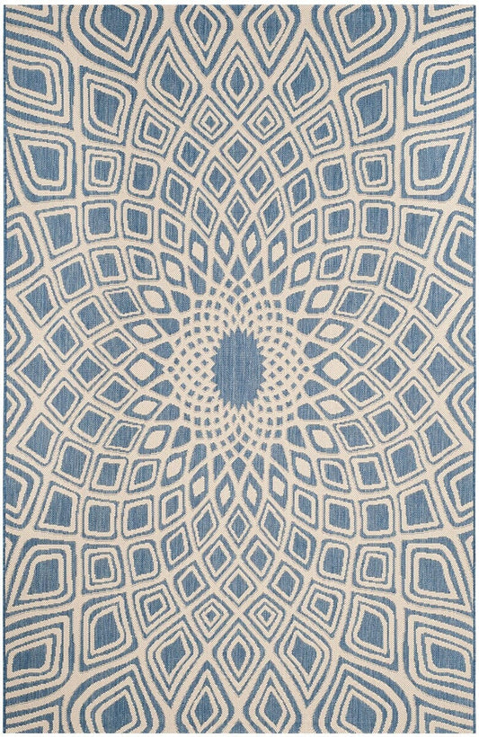 Safavieh Courtyard Cy6616-23321 Blue / Beige Area Rug