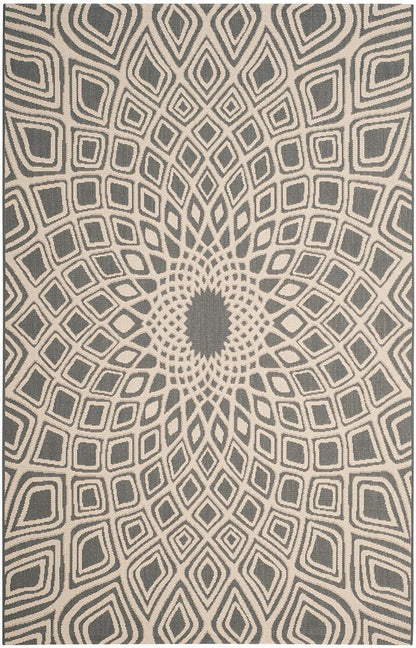 Safavieh Courtyard Cy6616-23621 Anthracite / Beige Area Rug