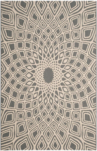 Safavieh Courtyard Cy6616-23621 Anthracite / Beige Area Rug