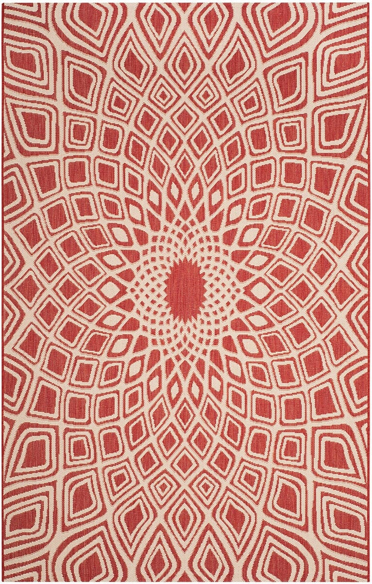 Safavieh Courtyard Cy6616-23821 Red / Beige Area Rug