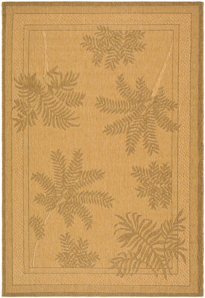 Safavieh Courtyard cy6683-39 Natural / Gold Tropical Area Rug