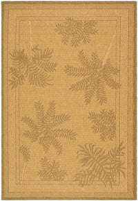 Safavieh Courtyard cy6683-39 Natural / Gold Tropical Area Rug