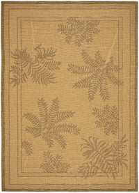 Safavieh Courtyard cy6683-39 Natural / Gold Tropical Area Rug