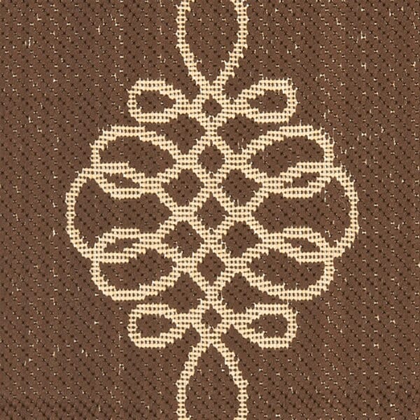 Safavieh Courtyard Cy6788-204 Chocolate / Cream Bordered Area Rug