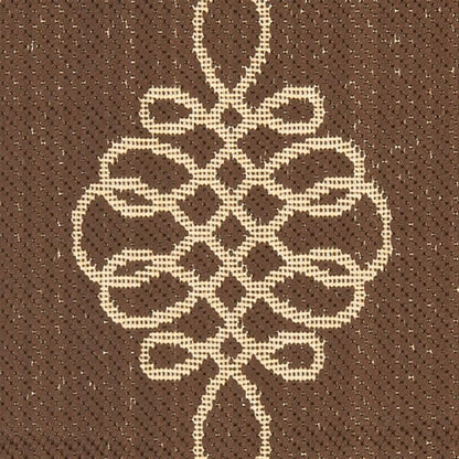 Safavieh Courtyard Cy6788-204 Chocolate / Cream Bordered Area Rug