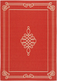 Safavieh Courtyard Cy6788-28 Red / Creme Bordered Area Rug