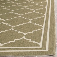 Safavieh Courtyard Cy6889-244 Green / Beige Geometric Area Rug