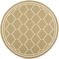 Safavieh Courtyard Cy6889-244 Green / Beige Geometric Area Rug