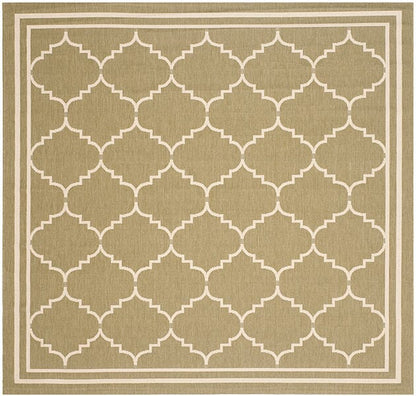 Safavieh Courtyard Cy6889-244 Green / Beige Geometric Area Rug