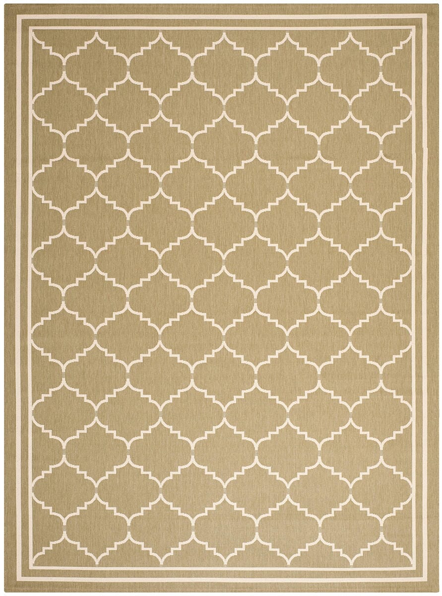 Safavieh Courtyard Cy6889-244 Green / Beige Geometric Area Rug