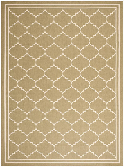 Safavieh Courtyard Cy6889-244 Green / Beige Geometric Area Rug