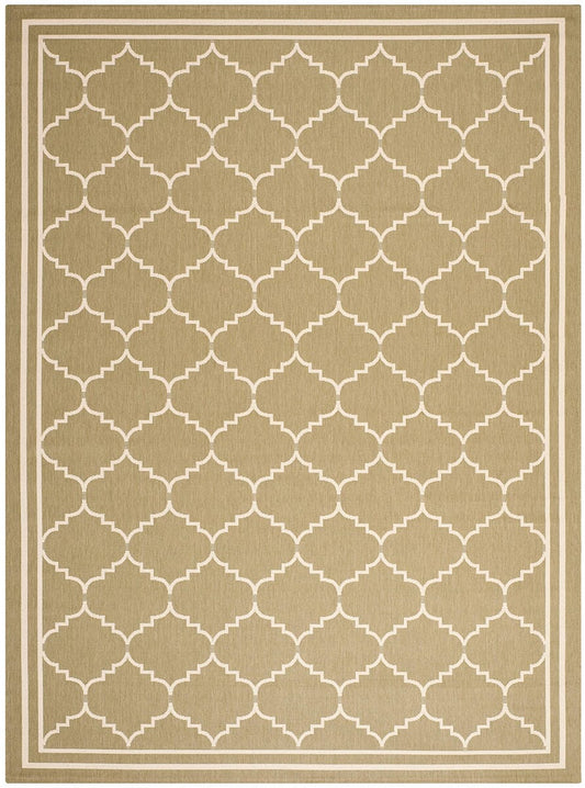 Safavieh Courtyard Cy6889-244 Green / Beige Geometric Area Rug