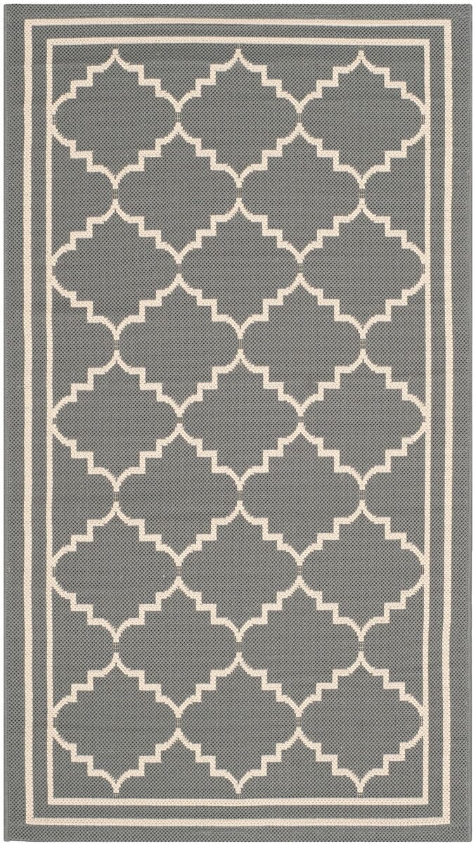 Safavieh Courtyard Cy6889-246 Grey / Beige Geometric Area Rug