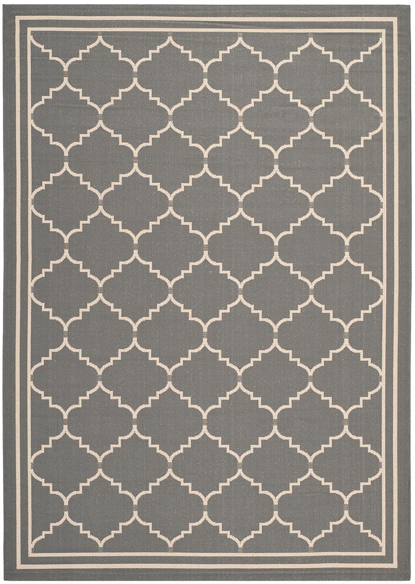 Safavieh Courtyard Cy6889-246 Grey / Beige Geometric Area Rug