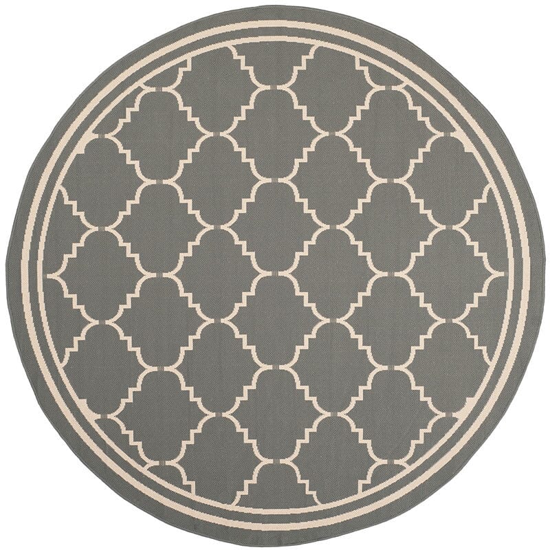 Safavieh Courtyard Cy6889-246 Grey / Beige Geometric Area Rug