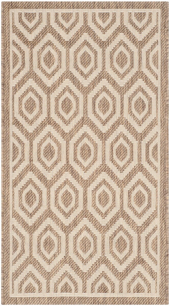 Safavieh Courtyard Cy6902-242 Brown / Bone Geometric Area Rug