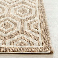 Safavieh Courtyard Cy6902-242 Brown / Bone Geometric Area Rug