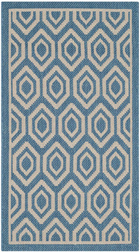 Safavieh Courtyard Cy6902-243 Blue / Beige Geometric Area Rug