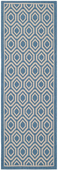 Safavieh Courtyard Cy6902-243 Blue / Beige Geometric Area Rug