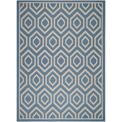 Safavieh Courtyard Cy6902-243 Blue / Beige Geometric Area Rug