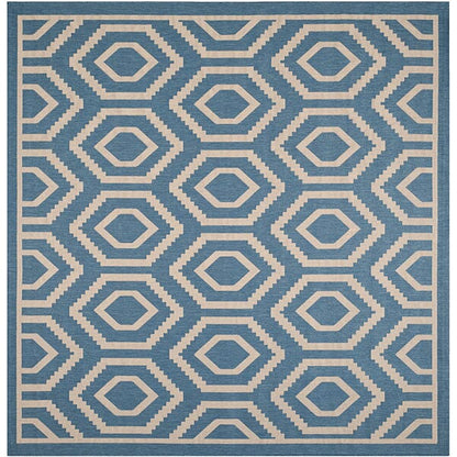 Safavieh Courtyard Cy6902-243 Blue / Beige Geometric Area Rug